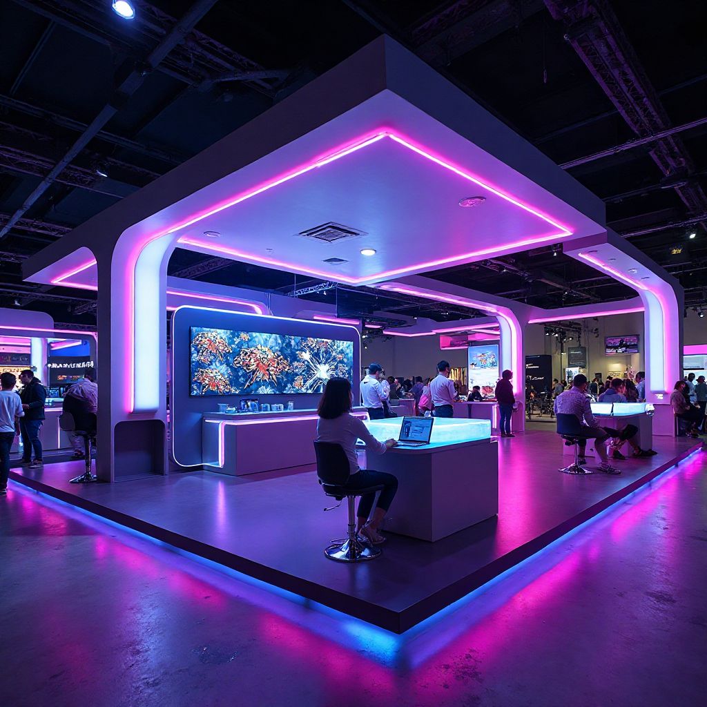 Stand d'exposition gaming